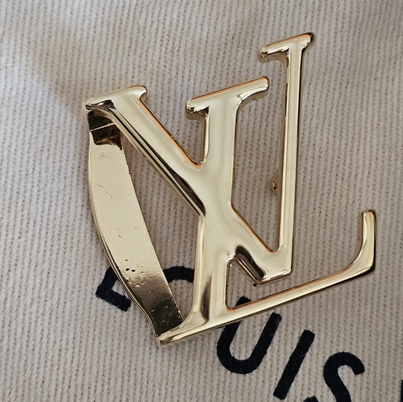 Louis VUITTON MONOGRAM GIANT BELT KHAKI BEIGE SIZE 90CM or 36US , Preowned - Picture 10 of 15